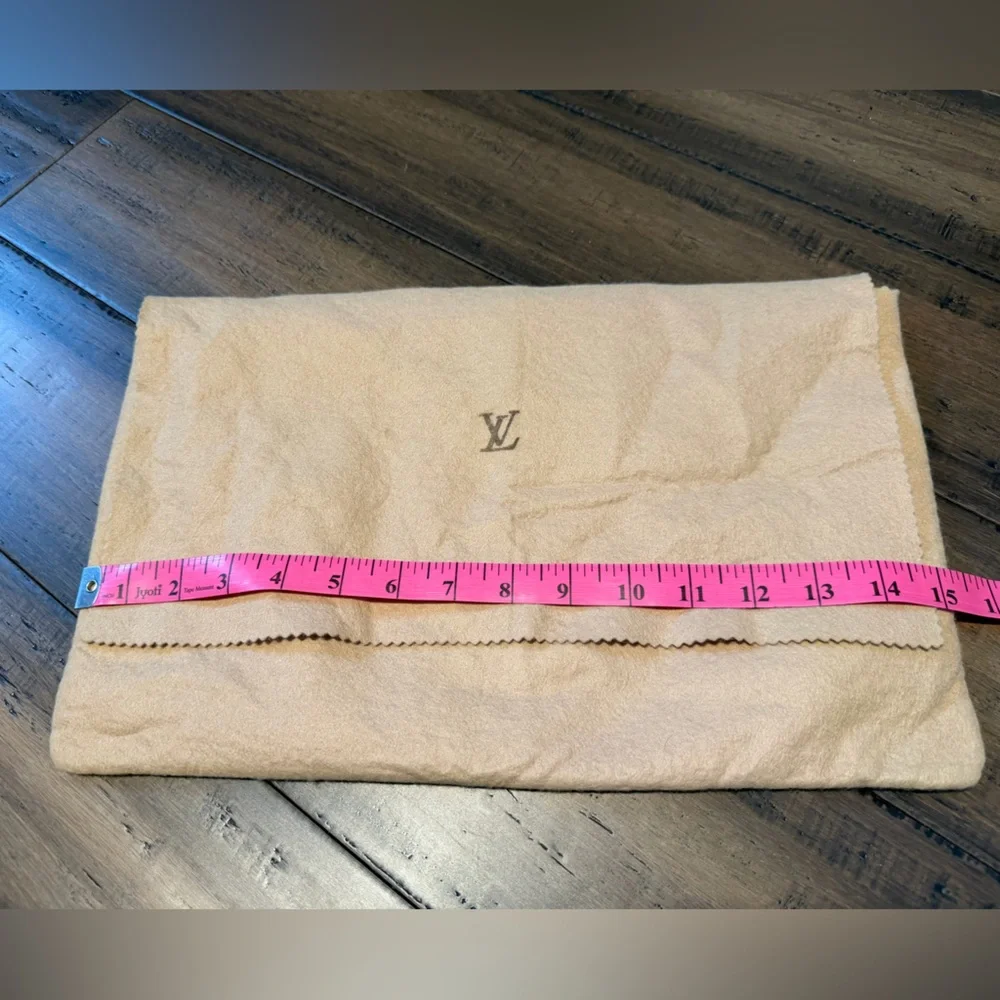 Louis Vuitton Beige Dust Cover with LV Logo 15x10